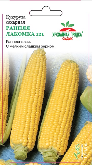 Семена - Кукуруза Ранняя Лакомка 121 Сахарная 4 гр.
